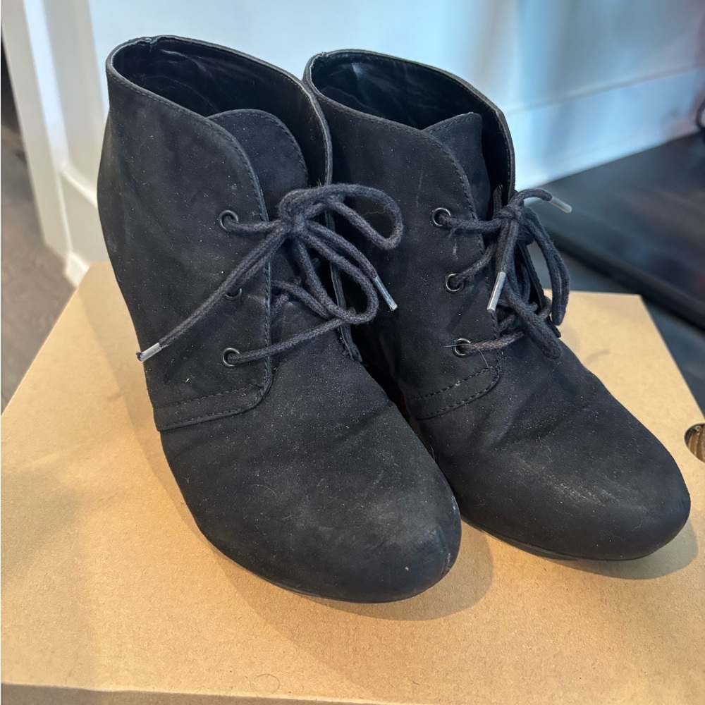Wedge booties